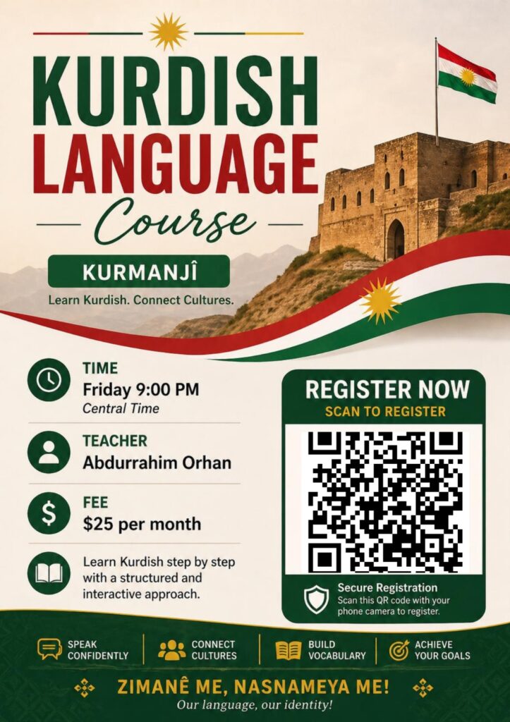 Flyer Qursa Kurmancî - Akademiya Cizîrî